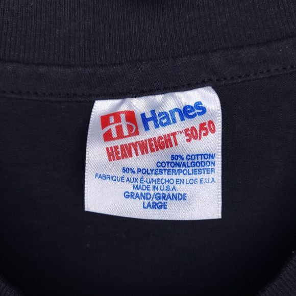 Vintage Christian T Shirt Mens Large Black Big Print Ephesians 2:10 - Picture 10 of 10